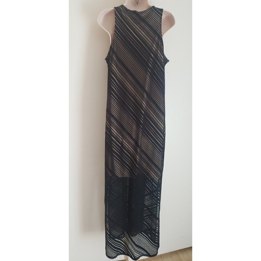 NEW KELLY RENEE SLEEVELESS LONG BLACK DRESS SZ LARGE - Picture 3 of 5